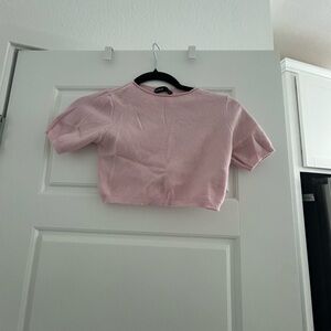 SHEIN Pink Short Sleeve Tee Casual Top